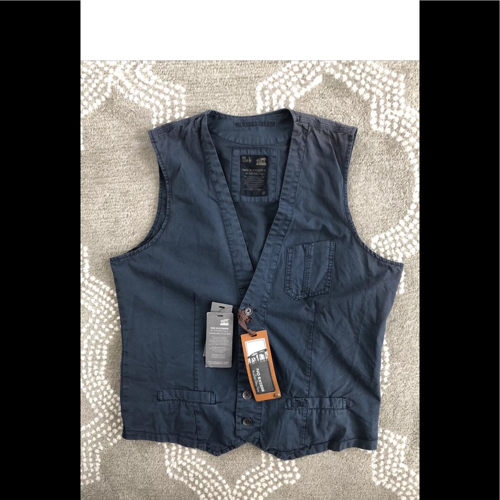 No Excess The Dutch Clothing Company Blue Vest M